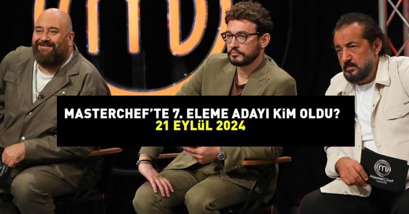 MASTERCHEF 7. ADAY 21 EYLÜL 2024'TE ELENDİ! MasterChef'te eleme adayı kim oldu? Somer Şef açıkladı