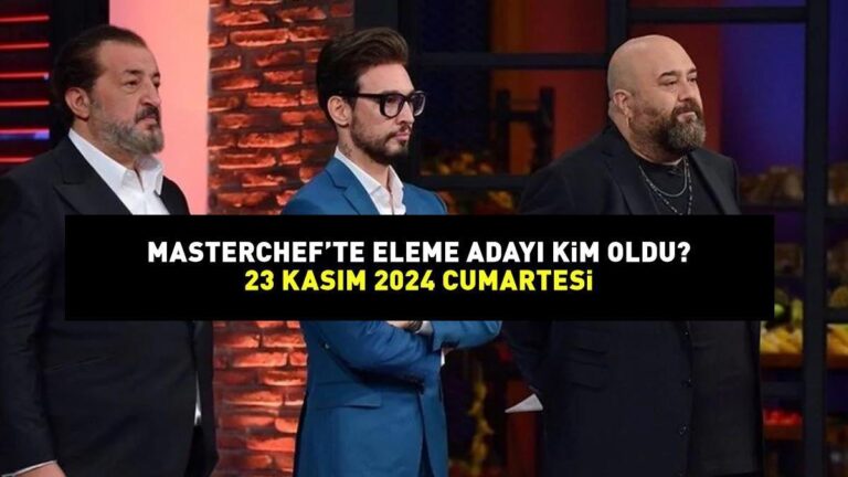 MasterChef’te dördüncü eleme adayı kim oldu? MasterChef’te 23 Kasım 2024’te eleme adayı!