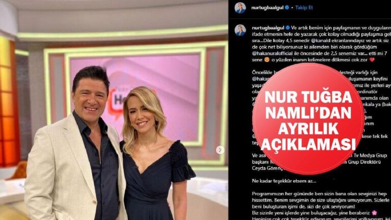 Hayatta neler oluyor, Nur Tuağba Namli, çünkü ayrıldı mı? Açıklama Nur Tuağba Namli!