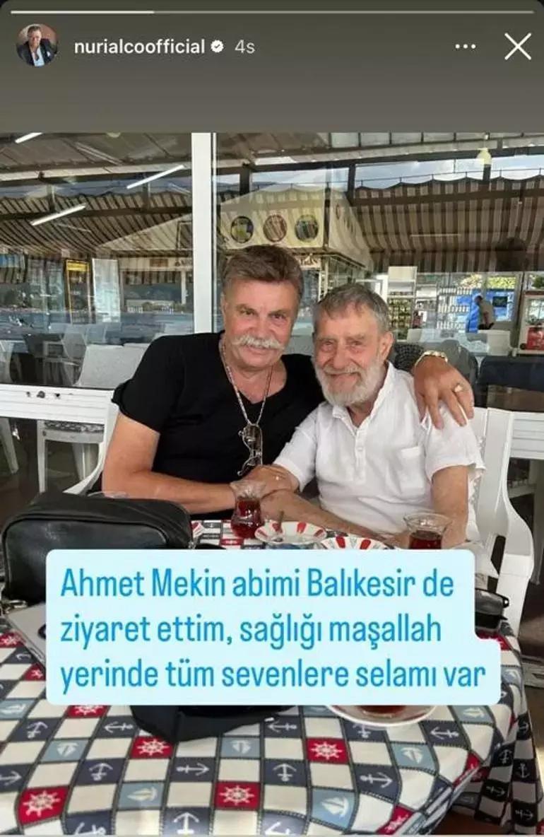Sürpriz ziyaretçi Ahmet Mekine geçen ay hastaneye kaldırıldı